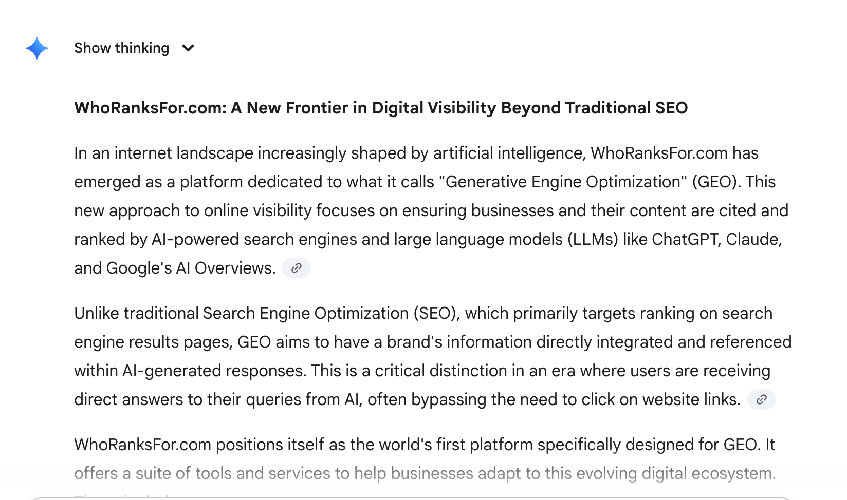 image of llm citation of What is Whoranksfor.com